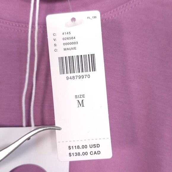 Anthropologie NEW Size M Turtleneck Ruched Midi Dress MAUVE Daily PRACTICE - Picture 12 of 15